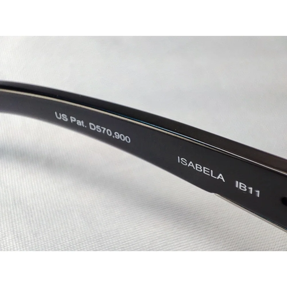 Costa Del Mar Isabela IB11 Black Gray Polarized Wrap Sunglasses